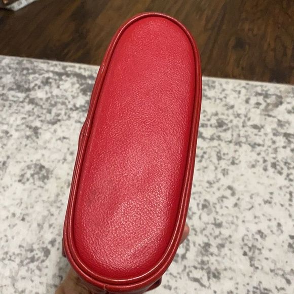 Trussardi purse in GUC red pebbled leather MADE IN ITALY!🇮🇹 #vintage - Picture 9 of 13